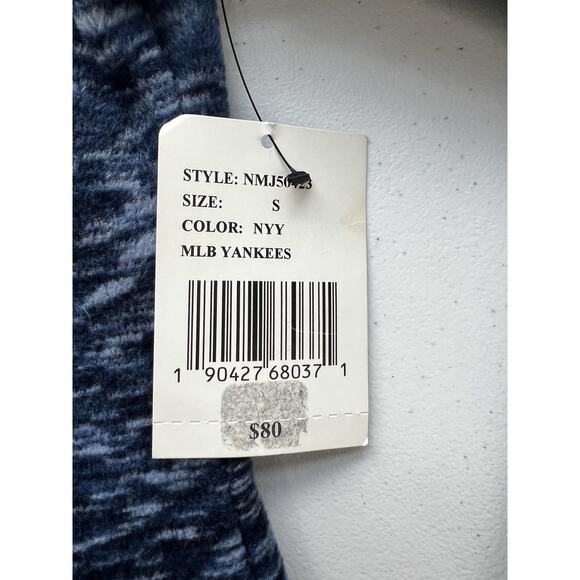 New York Yankees Fleece Jacket Womens Small Full Zip Blue Genuine Merchandise - Picture 9 of 11